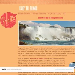 What To Do In Niagara Falls