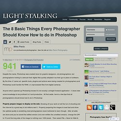 The 8 Basic Things Every Photographer Should Know How to do in Photoshop