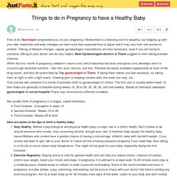Things to do in Pregnancy to have a Healthy Baby