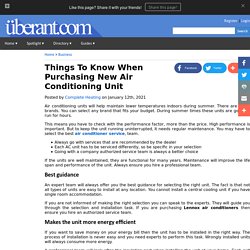 Things To Know When Purchasing New Air Conditioning Unit