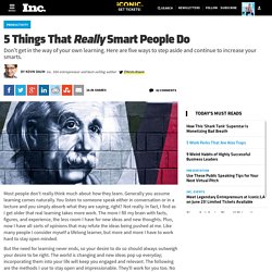 5 Things That Really Smart People Do