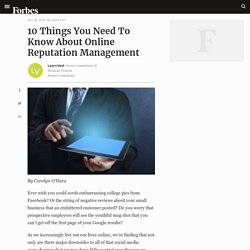 10 Things You Need To Know About Online Reputation Management