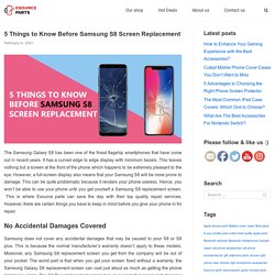 5 Things to Know Before Samsung Galaxy S8 Screen Replacement