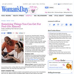 Free Things to Do - Free Tips on Saving Money at WomansDay.com - Womans Day - StumbleUpon