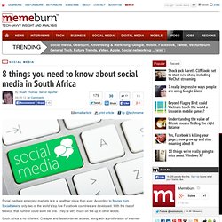 8 things you need to know about social media in South Africa