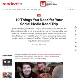 10 Things You Need for Your Social Media Road Trip