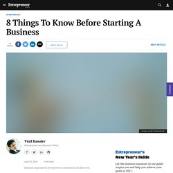 8 Things To Know Before Starting A Business