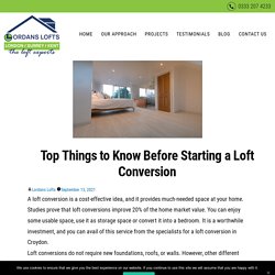 Top Things to Know Before Starting a Loft Conversion