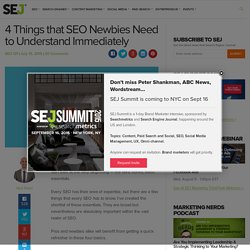 4 Things that SEO Newbies Need to Know