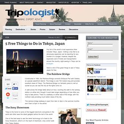 5 Free Things to Do in Tokyo, Japan