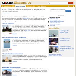Top 10 Things to Do in the Washington DC/Capital Region