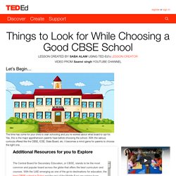 Things to Look for While Choosing a Good CBSE School