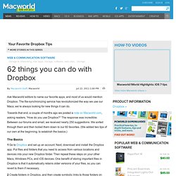 62 things you can do with Dropbox