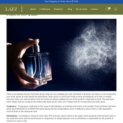 "5 Things Wrong With Your Body Sprays - The Lafz"