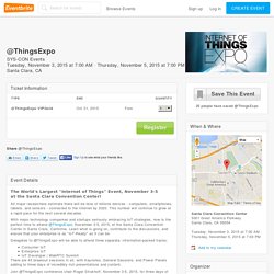 @ThingsExpo Tickets, Santa Clara