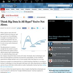 Think Big Data Is All Hype? You're Not Alone. - Arik Hesseldahl