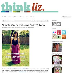 Simple Gathered Maxi Skirt Tutorial