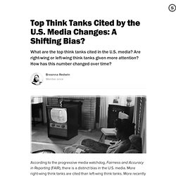 Top Think Tanks Cited by the U.S. Media Changes: A Shifting Bias?