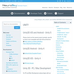 using_thinkgear_with_unity [NeuroSky Developer - Docs]