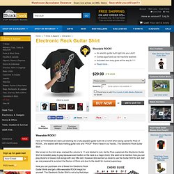 Electronic Rock Guitar Shirt