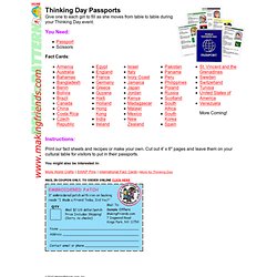 Thinking Day Passports