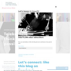 Telekom's paper design thinking doing (download possible) - #service #design