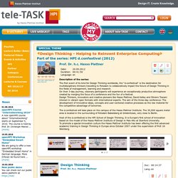 Tele-TASK - tele-TASK Lecture: Design Thinking - Helping to Reinvent Enterprise Computing - Your online archive for high quality e-learning content