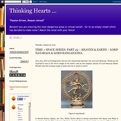 Thinking Hearts ...: TIME = SPACE SERIES. PART 29 – HEAVEN & EARTH – LORD NATARAJA & LORD RANGANATHA