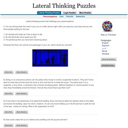 Lateral Thinking Puzzles