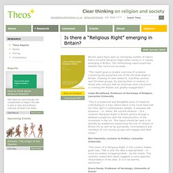 Theos Think Tank - Clear thinking on religion and society