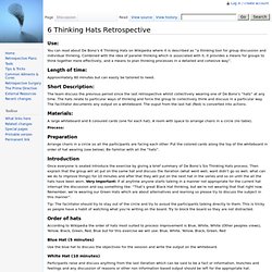 6 Thinking Hats Retrospective - Agile Retrospective Resource Wiki