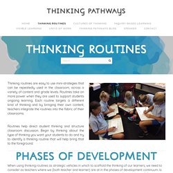 Thinking Routines - THINKING PATHWAYS