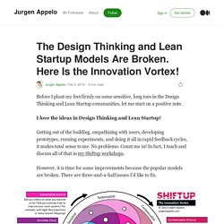 The Design Thinking and Lean Startup Models Are Broken. Here Is the Innovation Vortex!