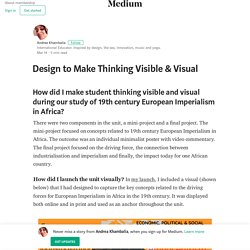 Design to Make Thinking Visible & Visual – Andrea Khambalia
