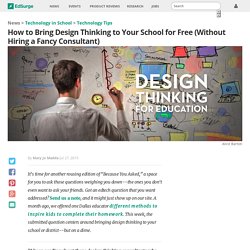 How to Bring Design Thinking to Your School for Free (Without Hiring a Fancy Consultant)