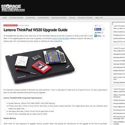 Lenovo ThinkPad W520 Upgrade Guide