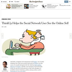 ThinkUp Helps the Social Network User See the Online Self