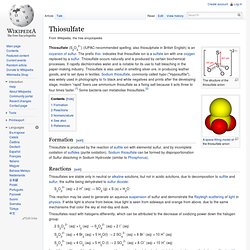 Thiosulfate