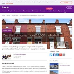 One third of homes have £25,000 slashed off asking price - Zoopla Mobile
