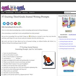 Third Grade Journal Writing Prompts