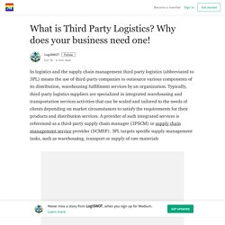 What is Third Party Logistics? Why does your business need one!