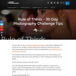 Rule of Thirds – 30 Day Photography Challenge Tips