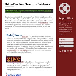 Thirty-Two Free Chemistry Databases