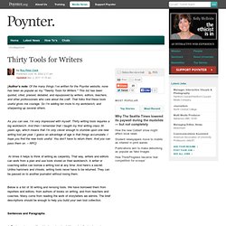 Thirty Tools for Writers