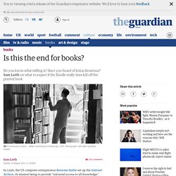 Is this the end for books?