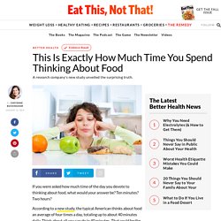 This Is How Long You Spend Thinking About Food