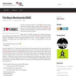 This Blog is Monitored by OSSEC