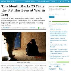 This Month Marks 25 Years the U.S. Has Been at War in Iraq