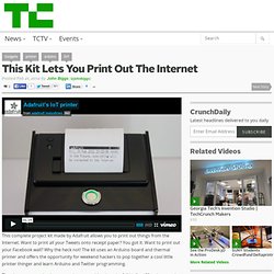 This Kit Lets You Print Out The Internet