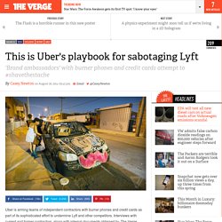 This is Uber's playbook for sabotaging Lyft